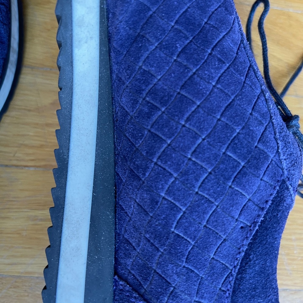 Stuart Weitzman Woven Leather Oxford Sneakers - Size 8 - Picture 5 of 8